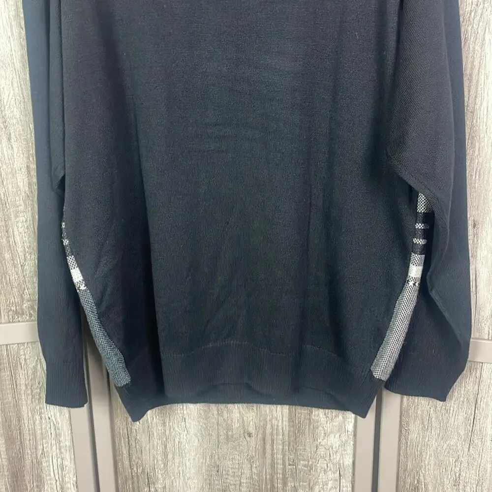 New! Vintage 90's Coogi style streetwear henley sweater men's XL